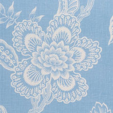 Load image into Gallery viewer, Schumacher Hothouse Flowers Silhouette Fabric 181481 / Bliss Blue