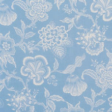 Load image into Gallery viewer, Schumacher Hothouse Flowers Silhouette Fabric 181481 / Bliss Blue