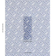 Load image into Gallery viewer, Schumacher Topsy Turvy Fabric 181492 / Navy