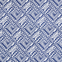 Load image into Gallery viewer, Schumacher Topsy Turvy Fabric 181492 / Navy