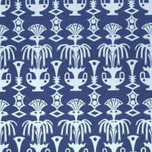 Load image into Gallery viewer, Schumacher Fountain Grass Fabric 181501 / Blues