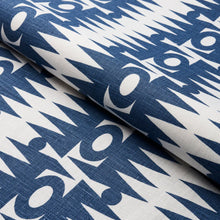 Load image into Gallery viewer, Schumacher Ra Fabric 181520 / Navy