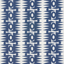 Load image into Gallery viewer, Schumacher Ra Fabric 181520 / Navy