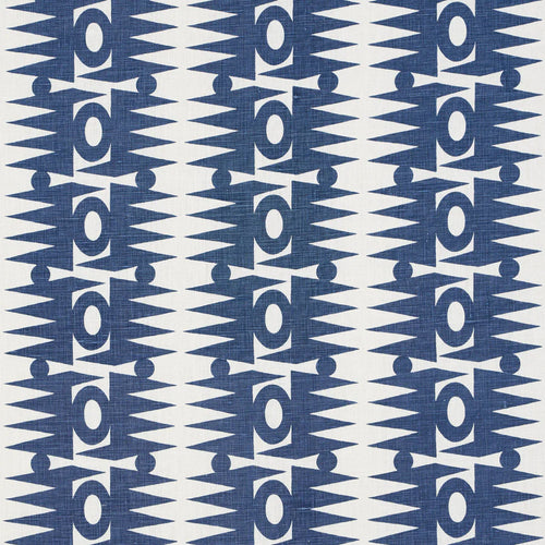 Schumacher Ra Fabric 181520 / Navy