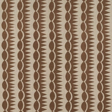 Load image into Gallery viewer, Schumacher Dagger Stripe Fabric 181530 / Brown On Natural