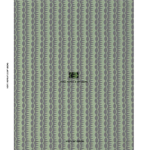 Schumacher Dagger Stripe Fabric 181532 / Black On Green