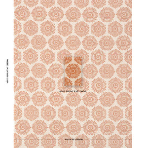 Schumacher Gilded Star Block Print Fabric 181540 / Cinnamon