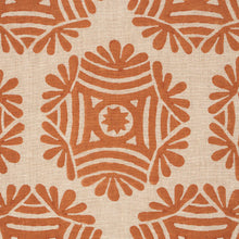 Load image into Gallery viewer, Schumacher Gilded Star Block Print Fabric 181540 / Cinnamon