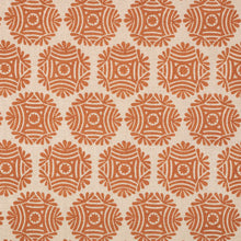 Load image into Gallery viewer, Schumacher Gilded Star Block Print Fabric 181540 / Cinnamon