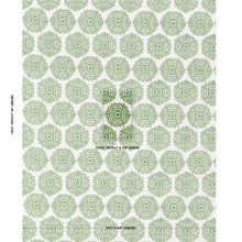 Load image into Gallery viewer, Schumacher Gilded Star Block Print Fabric 181542 / Green
