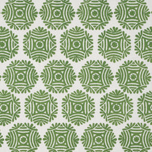 Load image into Gallery viewer, Schumacher Gilded Star Block Print Fabric 181542 / Green