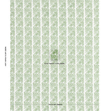 Load image into Gallery viewer, Schumacher Venetian Zig Zag Block Print Fabric 181560 / Green