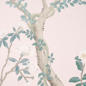 Schumacher Madame De Pompadour Panel Fabric 181571 / Blush
