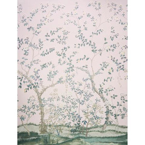 Schumacher Madame De Pompadour Panel Fabric 181571 / Blush