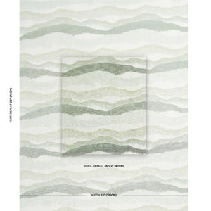 Schumacher Chandler Warp Print Fabric 181621 / Eucalyptus
