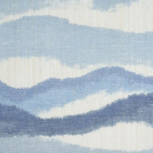 Schumacher Chandler Warp Print Fabric 181622 / Lagoon