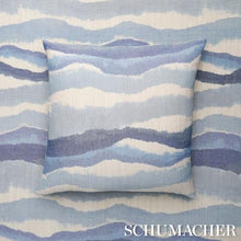 Load image into Gallery viewer, Schumacher Chandler Warp Print Fabric 181622 / Lagoon