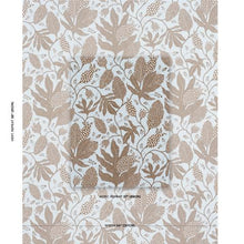 Load image into Gallery viewer, Schumacher Polka Dot Jungle Fabric 181650  / Brown &amp; Sky