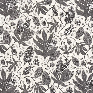 Schumacher Polka Dot Jungle Fabric 181653 / Black & Cream