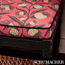 Load image into Gallery viewer, Schumacher Thistle Vine  Fabric 181680 / Red &amp; Gold