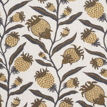 Load image into Gallery viewer, Schumacher Thistle Vine  Fabric 181681 /  Black &amp; Gold