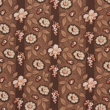 Load image into Gallery viewer, Schumacher La Rue Stripe Fabric 181701 / Cognac