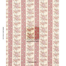 Load image into Gallery viewer, Schumacher Sylvain Floral Stripe Fabric 181740 / Rouge
