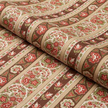 Load image into Gallery viewer, Schumacher Ines Paisley Fabric 181752 / Rose &amp; Cognac
