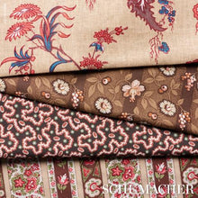 Load image into Gallery viewer, Schumacher Ines Paisley Fabric 181752 / Rose &amp; Cognac
