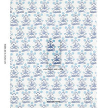 Load image into Gallery viewer, Schumacher Mughal Fabric 181781 / Sky Indigo