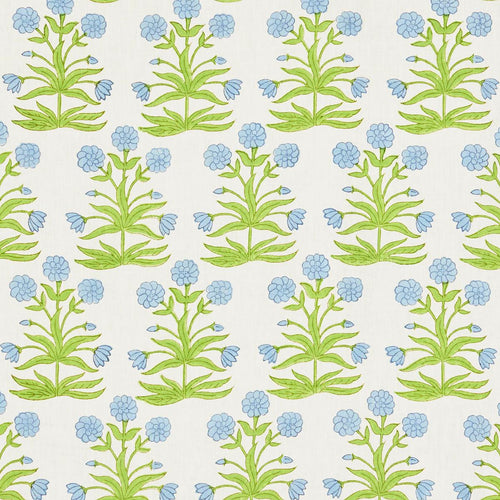 Schumacher Mughal Fabric 181782 / Sky Pistachio