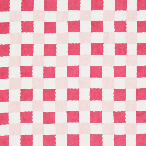 Schumacher Chequer Fabric 181790 / Pinks
