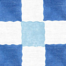 Load image into Gallery viewer, Schumacher Chequer Fabric 181791 / Blue