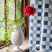 Load image into Gallery viewer, Schumacher Chequer Fabric 181791 / Blue
