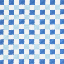 Load image into Gallery viewer, Schumacher Chequer Fabric 181791 / Blue