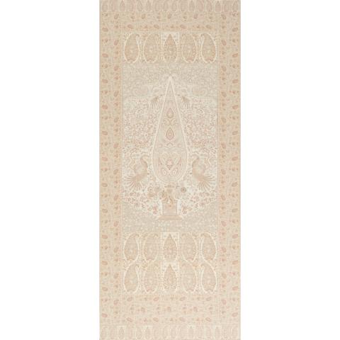 Schumacher Colmery Paisley Panel Fabric 181820 / Parchment