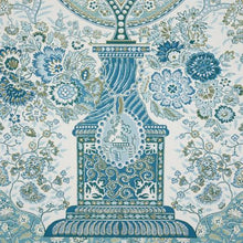 Load image into Gallery viewer, Schumacher Colmery Paisley Panel Fabric 181821 / Peacock