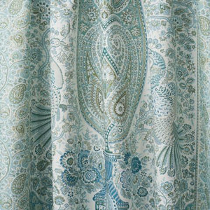 Schumacher Colmery Paisley Panel Fabric 181821 / Peacock