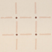 Load image into Gallery viewer, Schumacher Drifting Grid Fabric 181850 / Petal