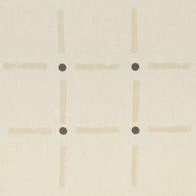 Load image into Gallery viewer, Schumacher Drifting Grid Fabric 181851 / Sand