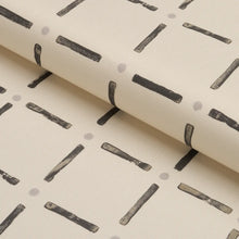 Load image into Gallery viewer, Schumacher Drifting Grid Fabric 181853 / Black