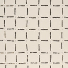 Load image into Gallery viewer, Schumacher Drifting Grid Fabric 181853 / Black