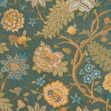 Load image into Gallery viewer, Schumacher Darsy Tree Of Life Fabric 181880 / Juniper