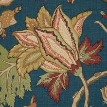 Load image into Gallery viewer, Schumacher Darsy Tree Of Life Fabric 181881 / Peacock