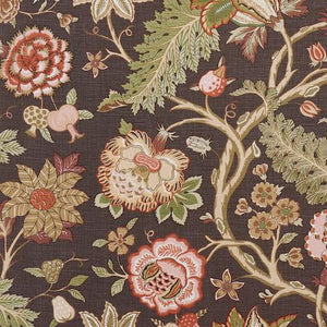 Schumacher Darsy Tree Of Life Fabric 181882 / Sepia