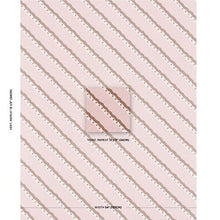 Load image into Gallery viewer, Schumacher Rousseau Stripe Fabric 181912 / Cocoa &amp; Blush