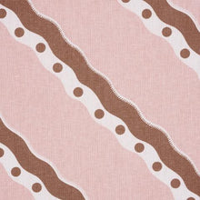 Load image into Gallery viewer, Schumacher Rousseau Stripe Fabric 181912 / Cocoa &amp; Blush