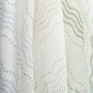 Schumacher Margot Linen Sheer Fabric 182010 / Green