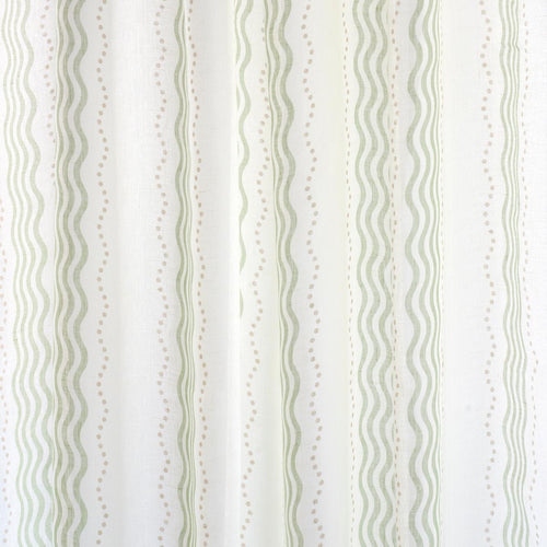 Schumacher Margot Linen Sheer Fabric 182010 / Green