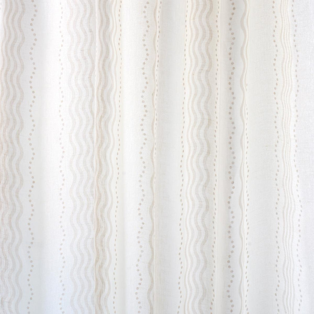 Schumacher Margot Linen Sheer Fabric 182012 / Neutral